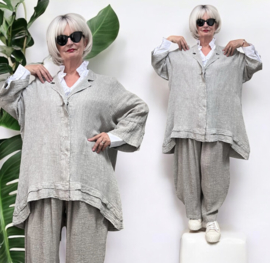 Vincenzo Allocca oversized linnen blazer/vest apart