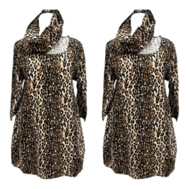 Vincenzo Allocca oversized viscose  A-lijn tuniek apart 