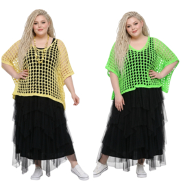 ITALIA katoen oversized gebreide top /in meerdere kleuren