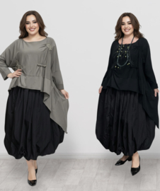 wendy trendy katoen top/tuniek stretch/in meerdere kleuren