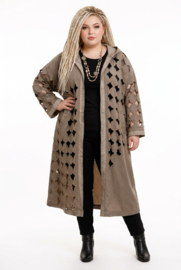 H-4 de modieuze kleuring katoen jas/blazer/vest//apart
