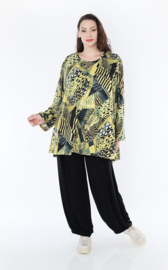 AKH oversized jersey viscose  mix A-lijn tuniek apart  stretch