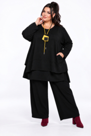 ITALIA  oversized viscose winter jersey mix tuniek apart/stretch /in meerdere kleuren