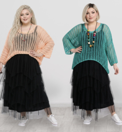 ITALIA katoen oversized gebreide top /in meerdere kleuren