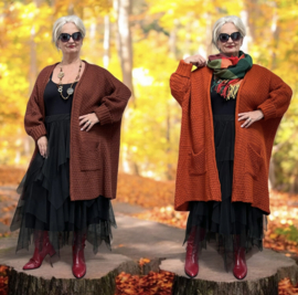 amandine oversized  viscose super zacht  gebreide vest  /in meerdere kleuren