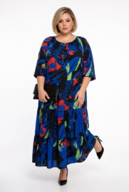 SASHA VIVIEN  chiffon met een vleugje zijde jurk gevoerd