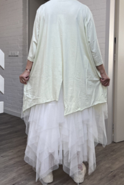Moonshine jersey katoen A-lijn tuniek stretch apart/in meerdere kleuren