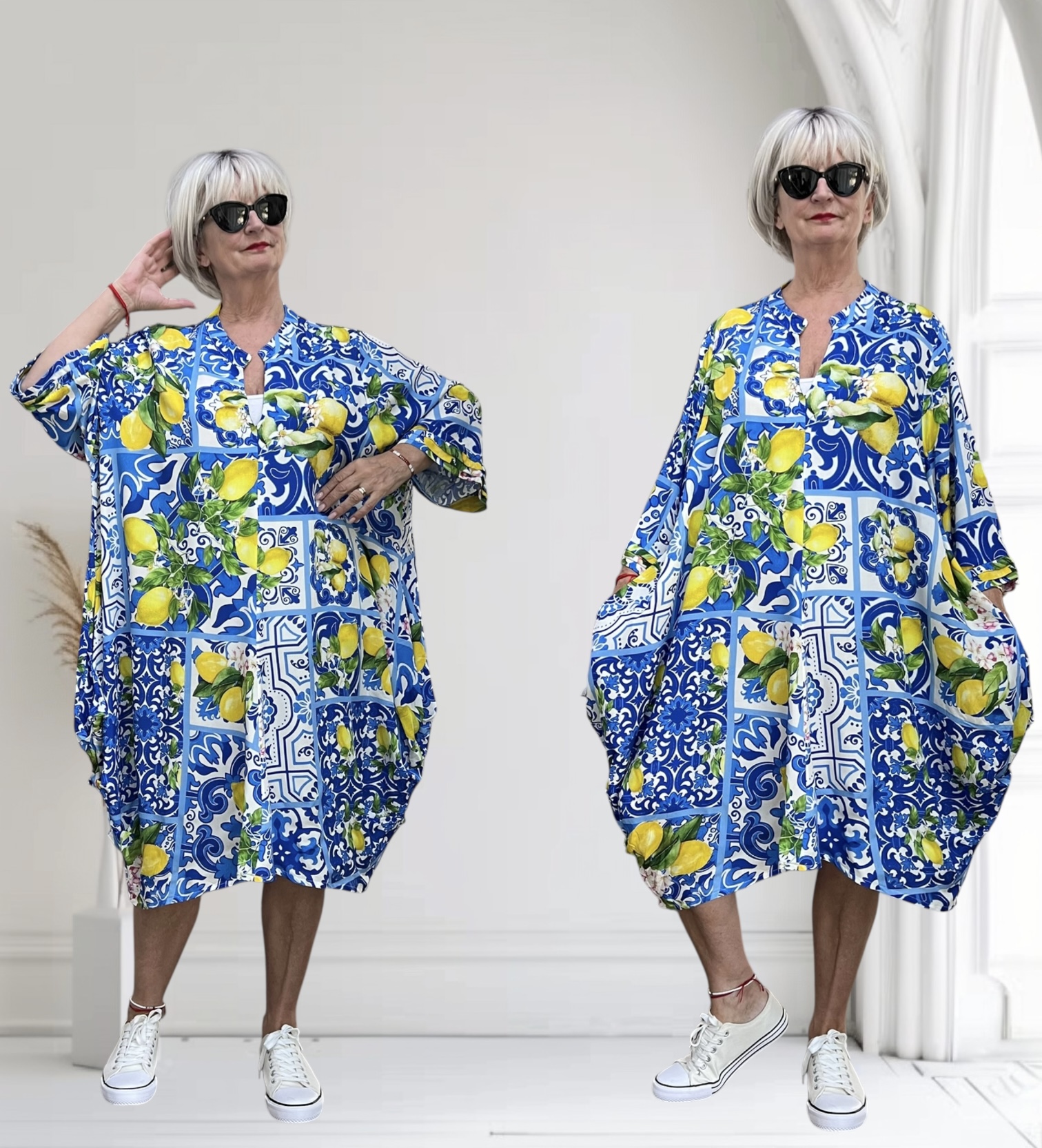Vincenzo Allocca oversized viscose jurk/tuniek