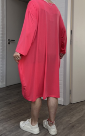 AKH oversized viscose mix  A-lijn tuniek apart stretch