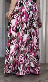ITALY Mode jersey viscose  wijde broek apart /zeer rekbaar