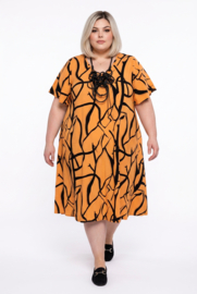 Naveed oversized viscose A-lijn jurk 