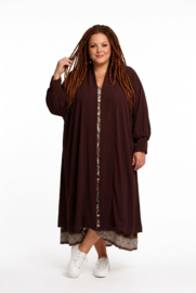 AKH oversized chique A-lijn blazer/vest met zakken apart