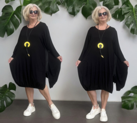 Vincenzo Allocca oversized viscose  A-lijn jurk/tuniek apart stretch