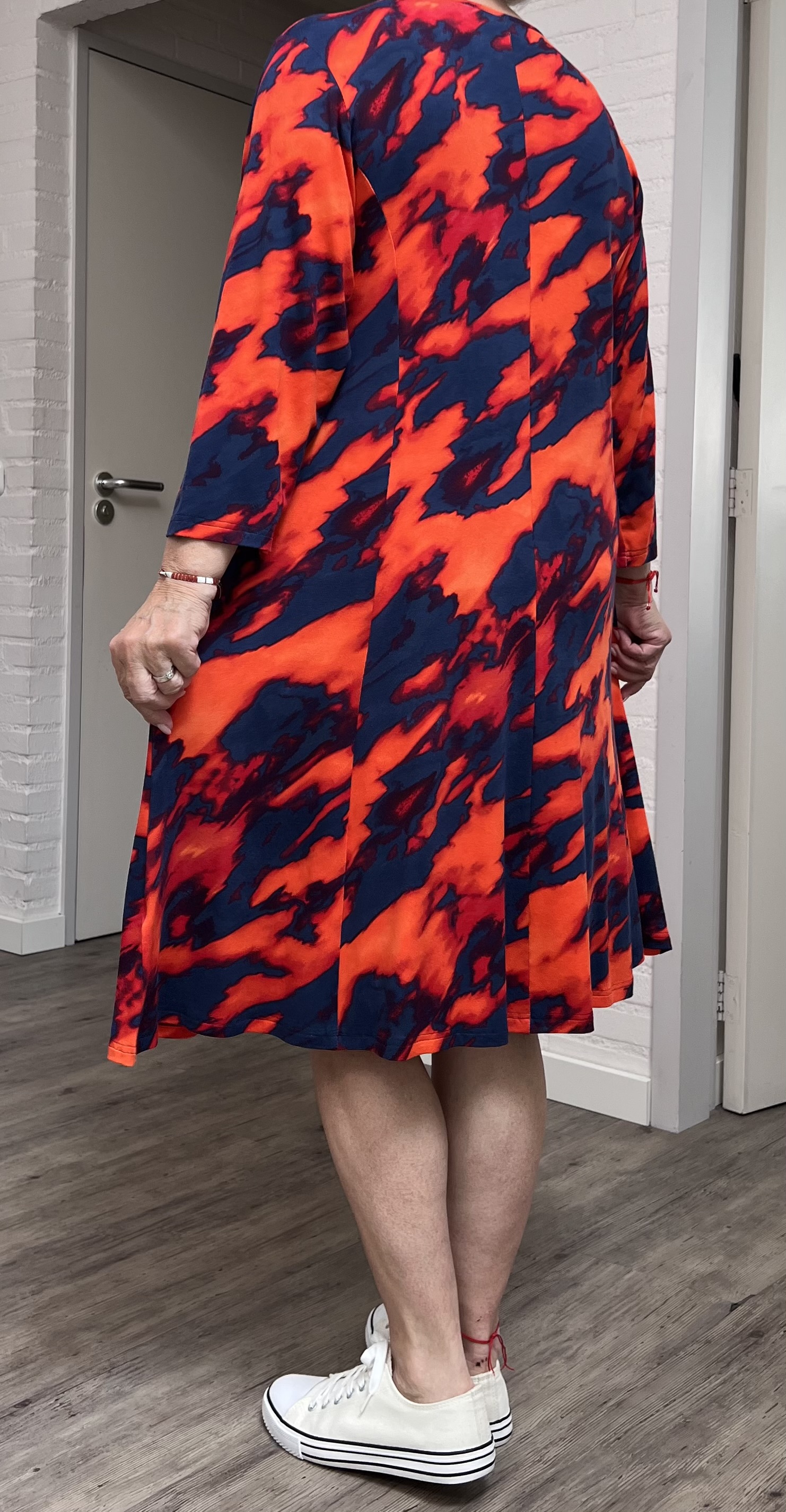 Ophilia viscose A-lijn jurk  stretch