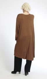 AKH oversized tricot viscose  A-lijn  tuniek/jurk apart stretch