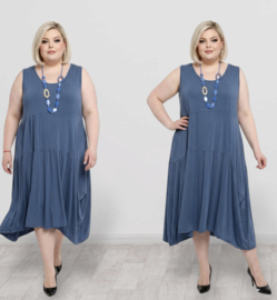 Moonshine katoen A-lijn jurk stretch