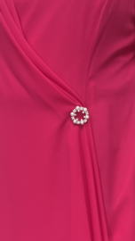 ITALIA MODA chiffon A-lijn jurk gevoerd/in meerdere kleuren