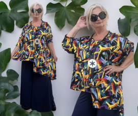 AKH  viscose A-lijn tuniek/top stretch