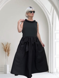 ITALIA  MODA  viscose mix jurk  zwart / apart/stretch