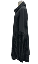 Vincenzo Allocca oversized katoen ballonjurk van een mix van fluweel en tule apart 