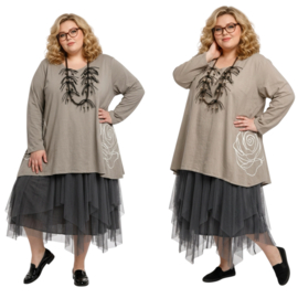 Moonshine jeresy katoen A-lijn tuniek stretch/in meerdere kleuren