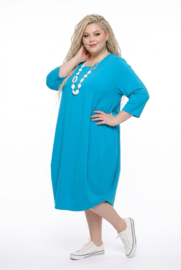 New Jersey viscose ballon jurk stretch