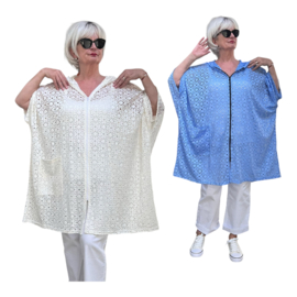 papita Germany kanten vest/blazer met ritssluiting /stretch//in meerdere kleuren