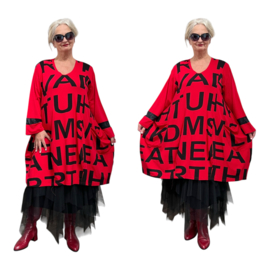 New Jersey viscose A-lijn jurk/tuniek extra wijd/ stretch