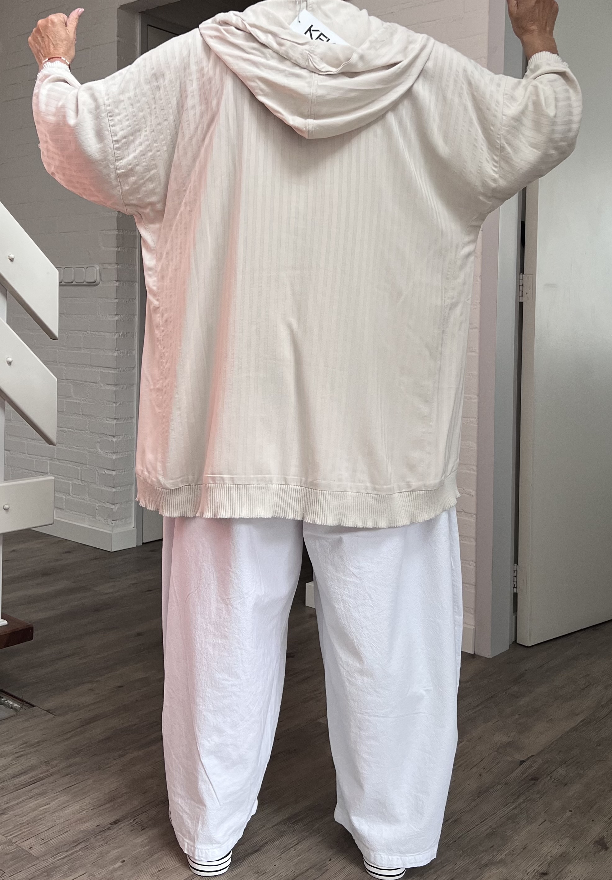 KEKOO design viscose top/tuniek met capuchon/ in meerdere kleuren