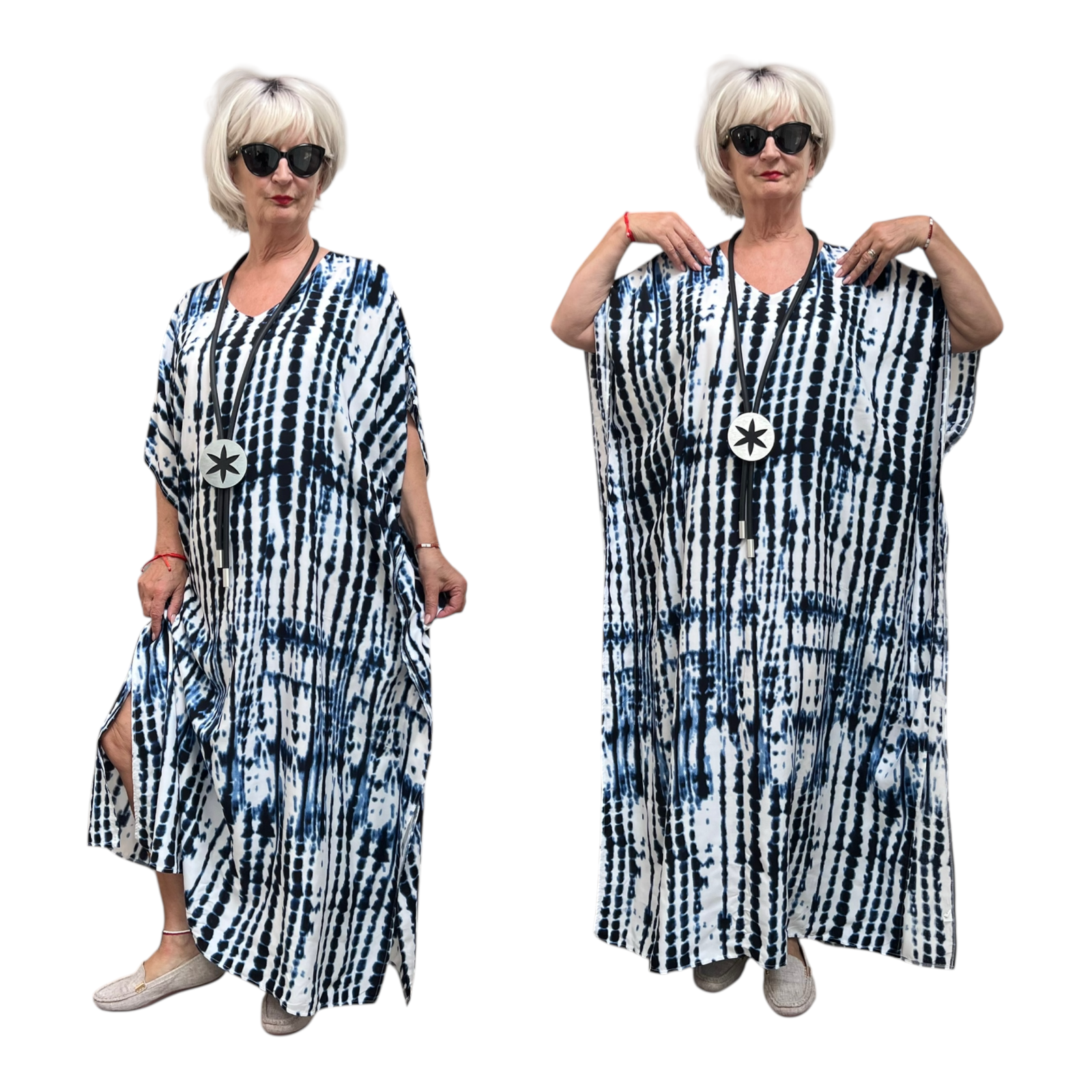 ITADIVA zomer viscose poncho/niet doorschijnende