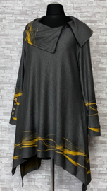New Jersey viscose jersey A-lijn tuniek met col stretch