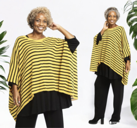AKH oversized gebreide katoen top stretch