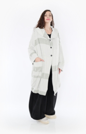 AKH oversized viscose mix jersey A-lijn blazer/vest apart stretch