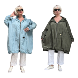 SERANO oversized  tussenjas  waterbestendig met ritssluiting en capuchon /in meerdere kleuren