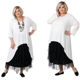 Moonshine oversized viscose A-lijn tuniek stretch