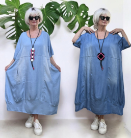 Moonshine  jeans tencel A-lijn jurk apart /in meerdere kleuren
