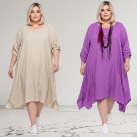 ITALIA Moda oversized viscose A-lijn jurk /in meerdere kleuren