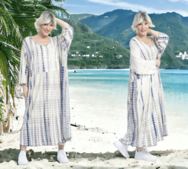 AKH oversized viscose A-lijn jurk met zakken /apart stretch
