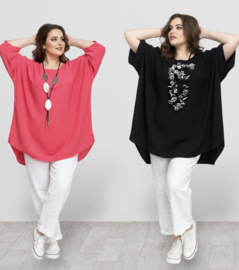 ITALIA MODA oversized viscose A-lijn top /in meerdere kleuren