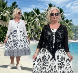 ITALIA  oversized viscose vest stretch/in meerdere kleuren