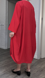 Zedd Plus oversized viscose jurk met zakken apart