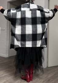 Sissy Italia oversized zachte winter katoen blazer/vest/jas /in meerdere kleuren