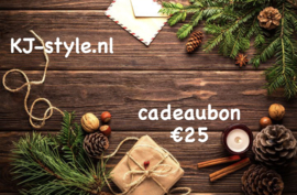 cadeaubon 25 euro