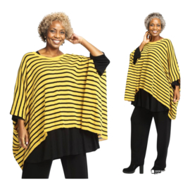 AKH oversized gebreide katoen top stretch