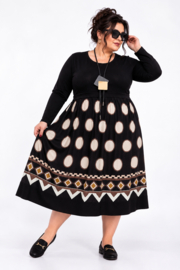 ITALIA MODA katoen/viscose jurk met zakken /stretch