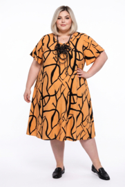 Naveed oversized viscose A-lijn jurk 