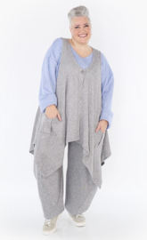 AKH A-lijn mouwloze vest stretch