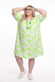 ITALIA oversized viscose A-lijn zomer jurk