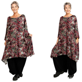 AKH oversized viscose tricot A-lijn tuniek  apart stretch