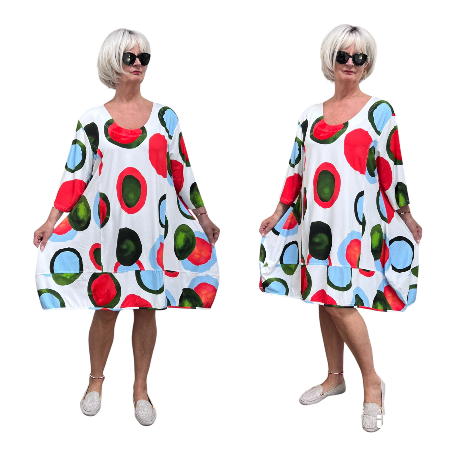 New Jersey viscose A-lijn jurk/tuniek / stretch